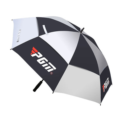 ELECTROPRIME PGM Golf Fiberglass Straight Anti-typhoon Umbrella(Color:Black Size:Auto)