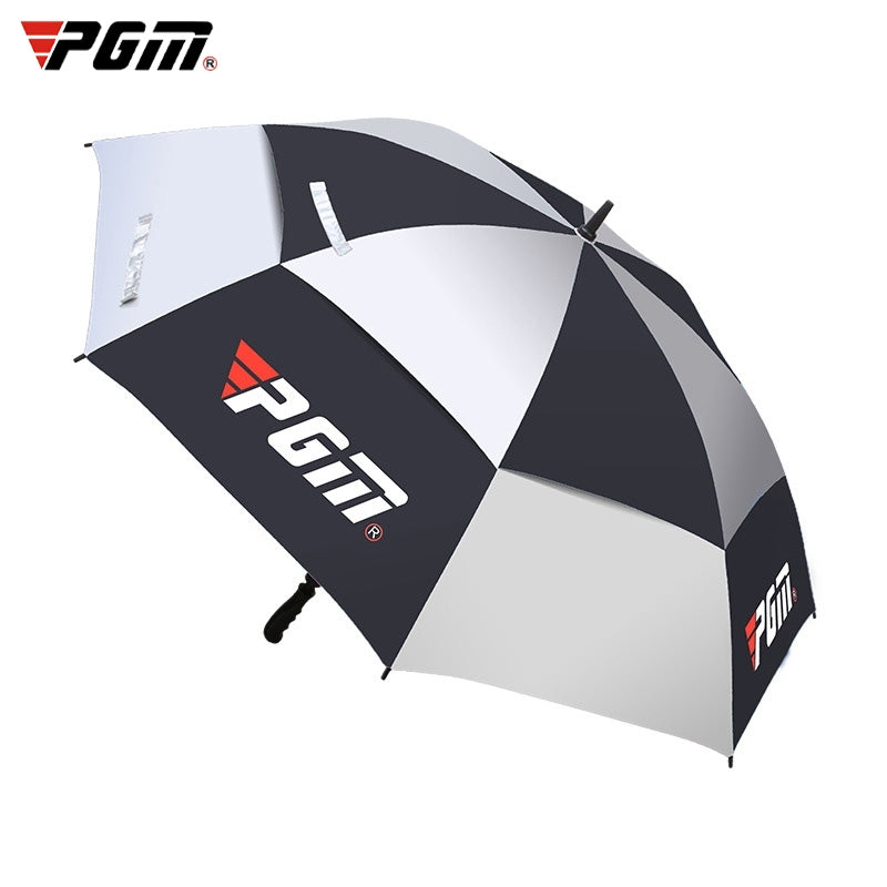 ELECTROPRIME PGM Golf Fiberglass Straight Anti-typhoon Umbrella(Color:Black Size:Manual)
