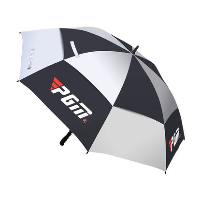 ELECTROPRIME PGM Golf Fiberglass Straight Anti-typhoon Umbrella(Color:Black Size:Manual)
